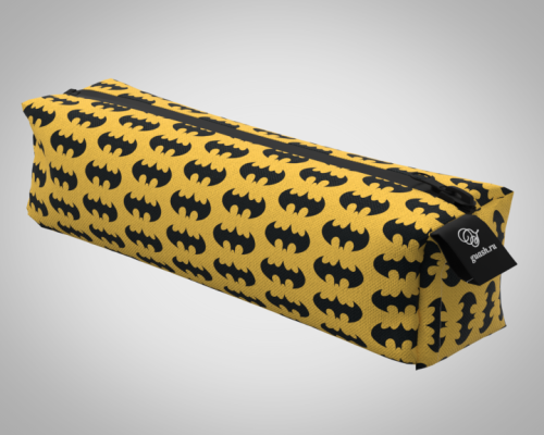 Пенал 20*5*5см "Бэтмен /Batman" школьный, удобный, на молнии 