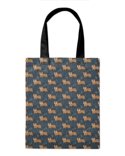 Шоппер "Тигрята" 35*40см сумка повседневная, простая, но удобная 