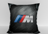 Подушка "BMW полосы карбон" 40*40см лучшая декоративная, для авто и в подарок  