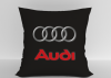 Подушка "Audi на чёрном" 40*40см лучшая декоративная, для авто и в подарок  