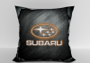 Подушка "Subaru карбон" 40*40см лучшая декоративная, для авто и в подарок  