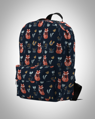 Рюкзак 30*40см "Лиса 1" с укрепленной спинкой и регулируемыми лямками