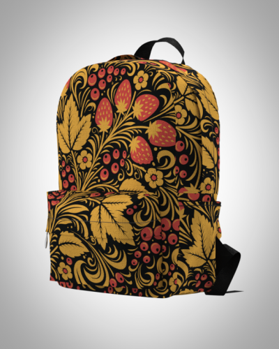 Рюкзак 30*40см "Хохлома" с укрепленной спинкой и регулируемыми лямками