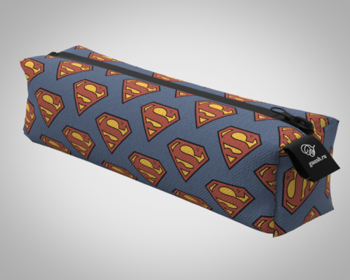 Пенал 20*5*5см "Супермен/Superman 2" школьный, удобный, на молнии 
