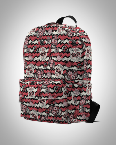 Рюкзак 30*40см "Веселые черепа 1" с укрепленной спинкой и регулируемыми лямками