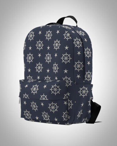 Рюкзак 30*40см "Штурвал" с укрепленной спинкой и регулируемыми лямками