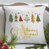 Подушка "Новогодние елки" 40*40см лучшая декоративная, для авто и в подарок  