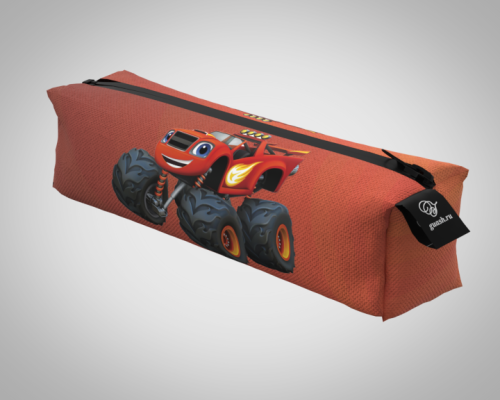 Пенал 20*5*5см "Вспыш" школьный, удобный, на молнии 