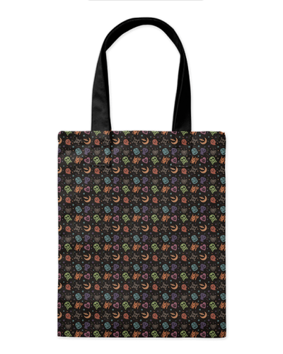 Шоппер "Хелоуин страшилки" 35*40см сумка повседневная, простая, но удобная 