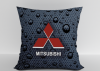 Подушка "Mitsubishi капли" 40*40см лучшая декоративная, для авто и в подарок  