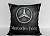 Подушка "Mersedes карбон" 40*40см лучшая декоративная, для авто и в подарок  
