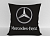 Подушка "Mersedes чёрный" 40*40см лучшая декоративная, для авто и в подарок  