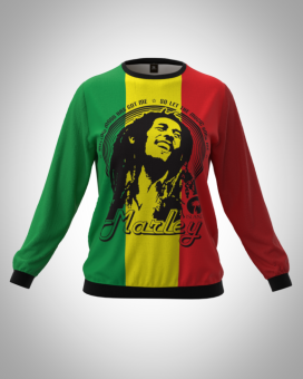 А81 свитшот женский боб марли 2 грудь