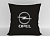 Подушка "Opel чёрный" 40*40см лучшая декоративная, для авто и в подарок  