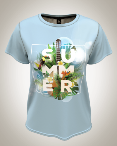 Футболка женская "Summer" классическая 3D