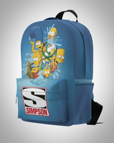 Рюкзак 30*40см "Симпсоны Simpsons" с укрепленной спинкой и регулируемыми лямками