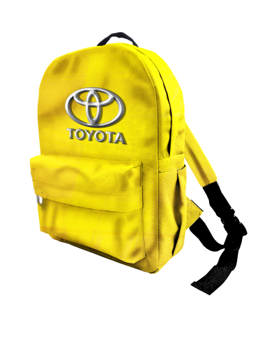 Рюкзак 30*40см  "Toyota на жёлтом" с укрепленной спинкой и регулируемыми лямками