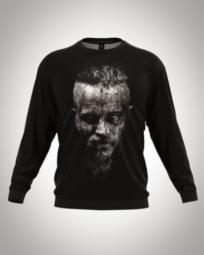 Свитшот  мужской "Рагнар" классический 3D, с круглым воротом