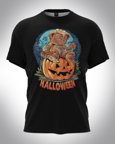 Футболка мужская "Halloween" классическая свободная 3D