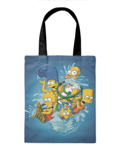 Шоппер "Симпсоны Simpsons" 35*40см сумка повседневная, простая, но удобная 