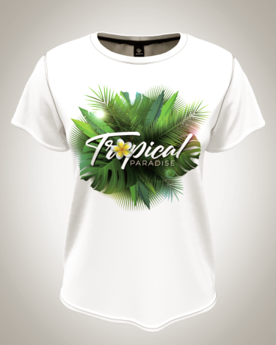 Футболка женская "tropical" классическая 3D